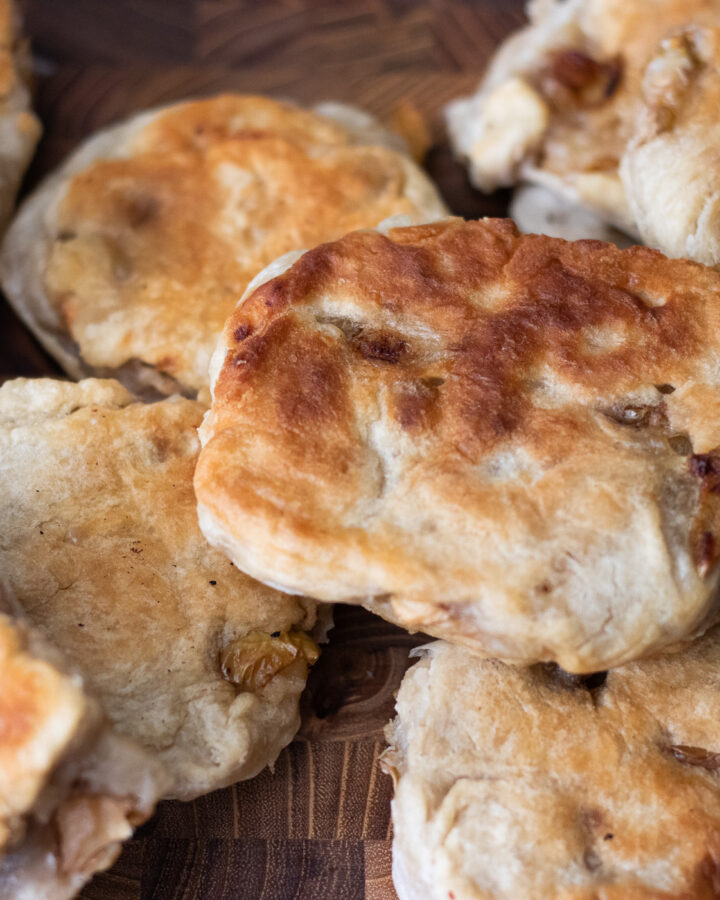 Sourdough English Muffins With Apple